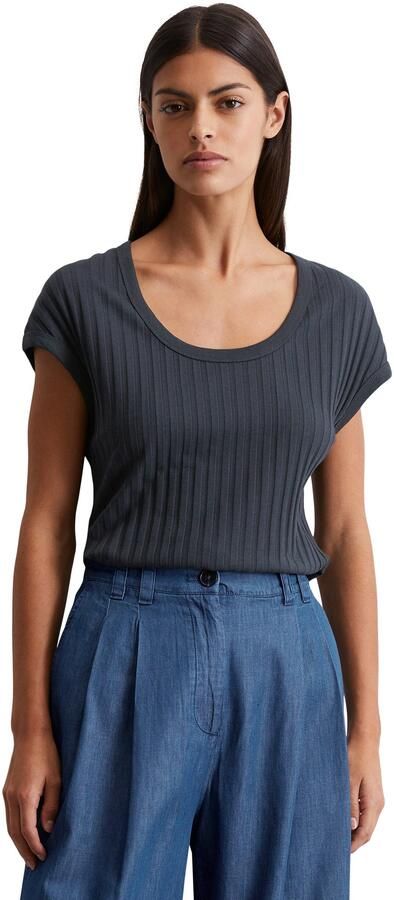 Marc O'Polo T-shirt luchtig gebreid patroon slim fit - Foto 5