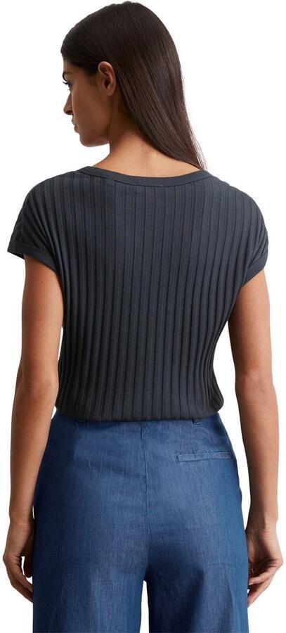 Marc O'Polo T-shirt luchtig gebreid patroon slim fit - Foto 3