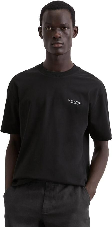 Marc O'Polo T-shirt met markante rugprint en logo-print aan de zijkant op de borst - Foto 4