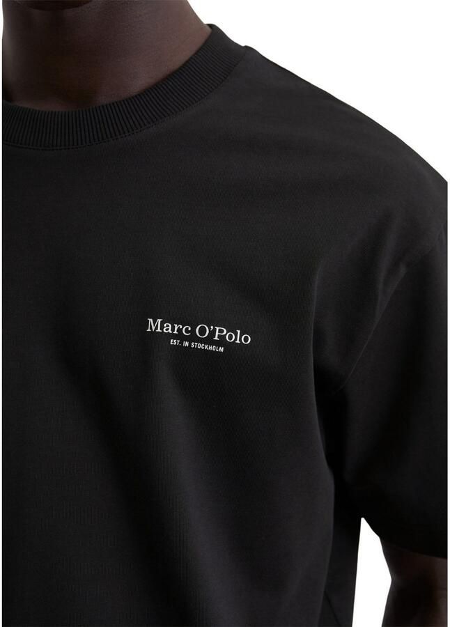 Marc O'Polo T-shirt met markante rugprint en logo-print aan de zijkant op de borst - Foto 2