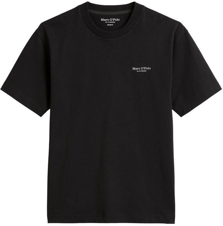 Marc O'Polo T-shirt met markante rugprint en logo-print aan de zijkant op de borst