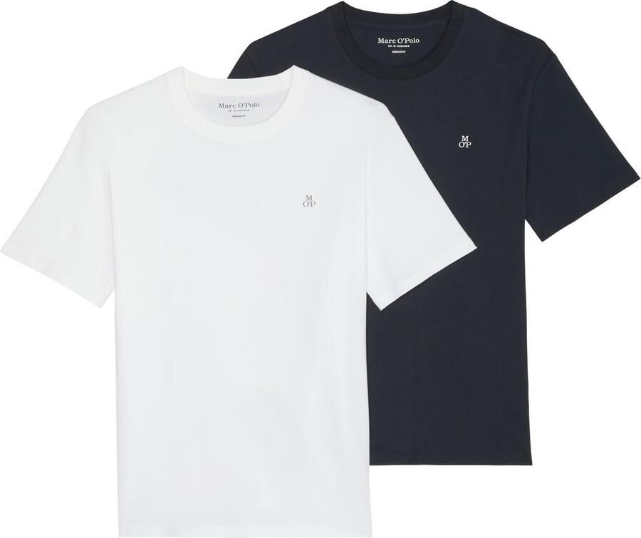 Marc O'Polo T-shirt met rechte pasvorm en ronde hals - Foto 4