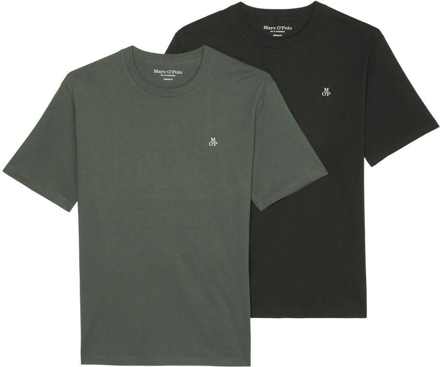 Marc O'Polo T-shirt met rechte pasvorm en ronde hals - Foto 4