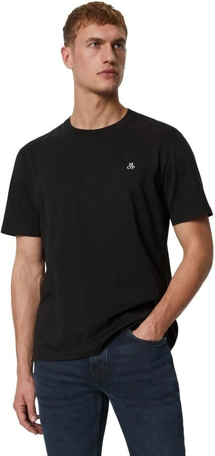 Marc O'Polo T-shirt met rechte pasvorm en ronde hals - Foto 3