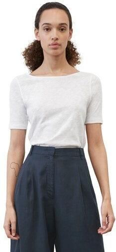 Marc O'Polo Shirt met korte mouwen in gemêleerde look - Foto 3