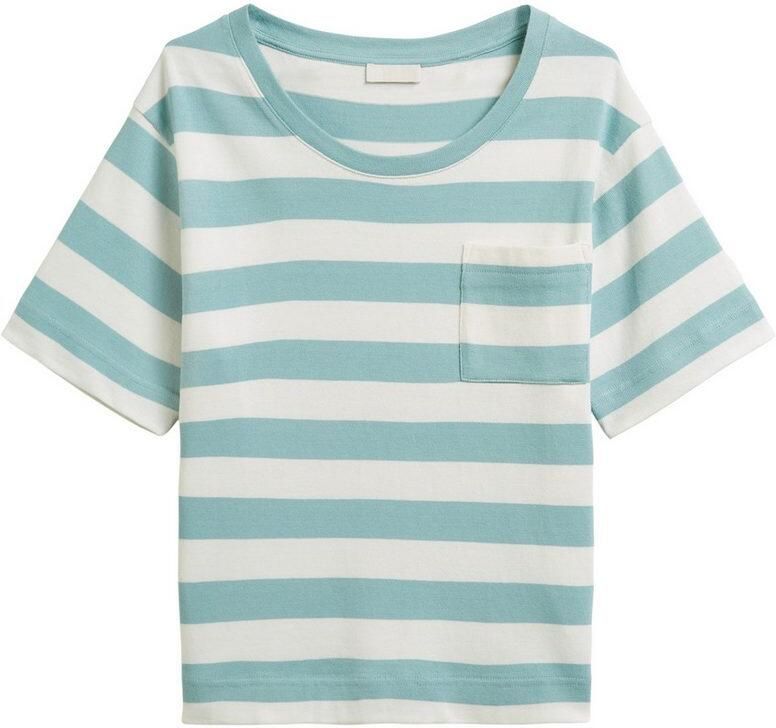 Marc O'Polo T-shirt zijdelingse splitten gestreept - Foto 2