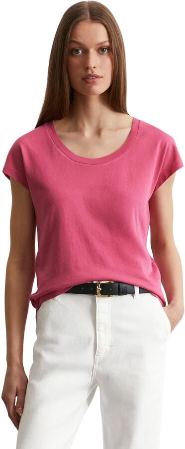 Marc O'Polo Tanktop een subtiel gebogen zoomlijn - Foto 4