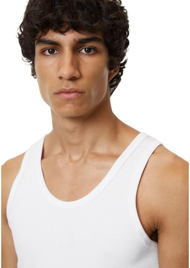 Marc O'Polo Tanktop Iconic rib in aansluitend model (2-delig Set van 2)