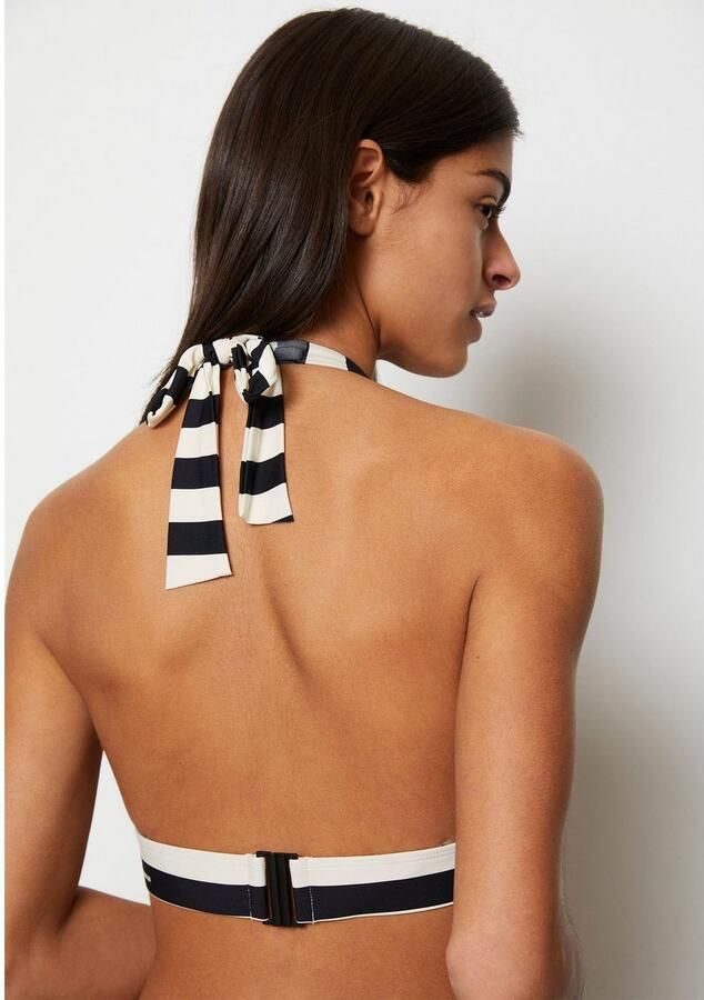 Marc O'Polo Triangel-bikinitop Classic Stripes met een logo-opschrift - Foto 4