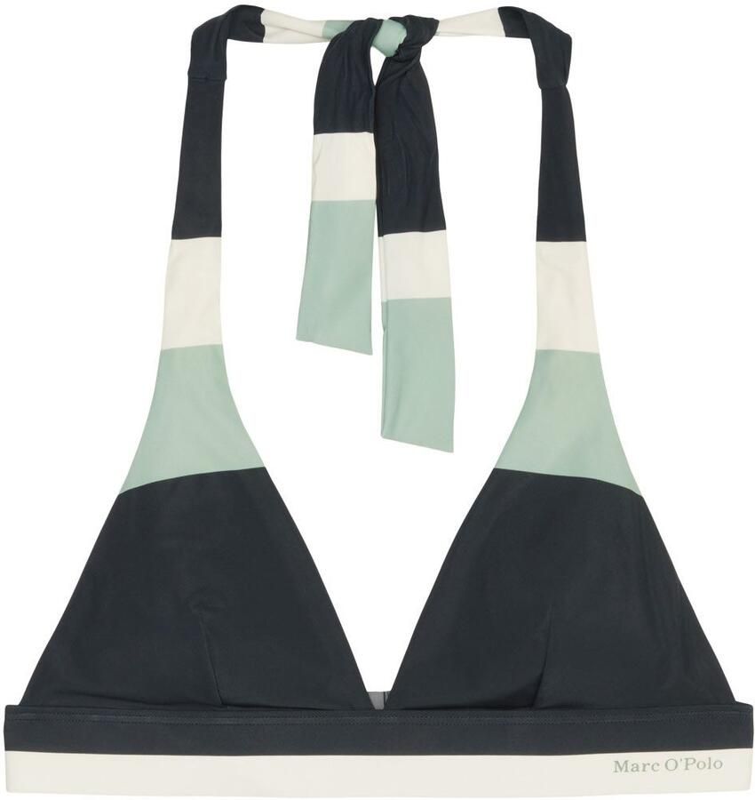 Marc O'Polo Triangel-bikinitop Summer stripes met modern kleurblokontwerp
