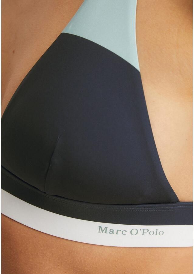 Marc O'Polo Triangel-bikinitop Summer stripes met modern kleurblokontwerp - Foto 2