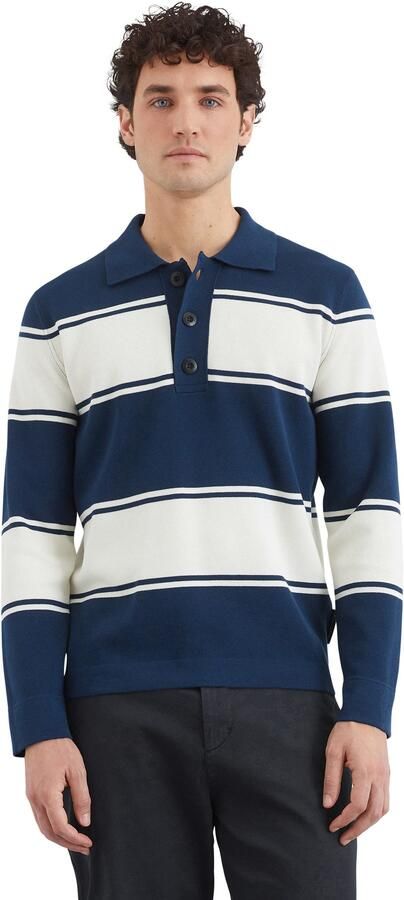 Marc O'Polo Regular fit rugbyshirt van zuiver katoen in een licht Milano-tricot - Foto 4