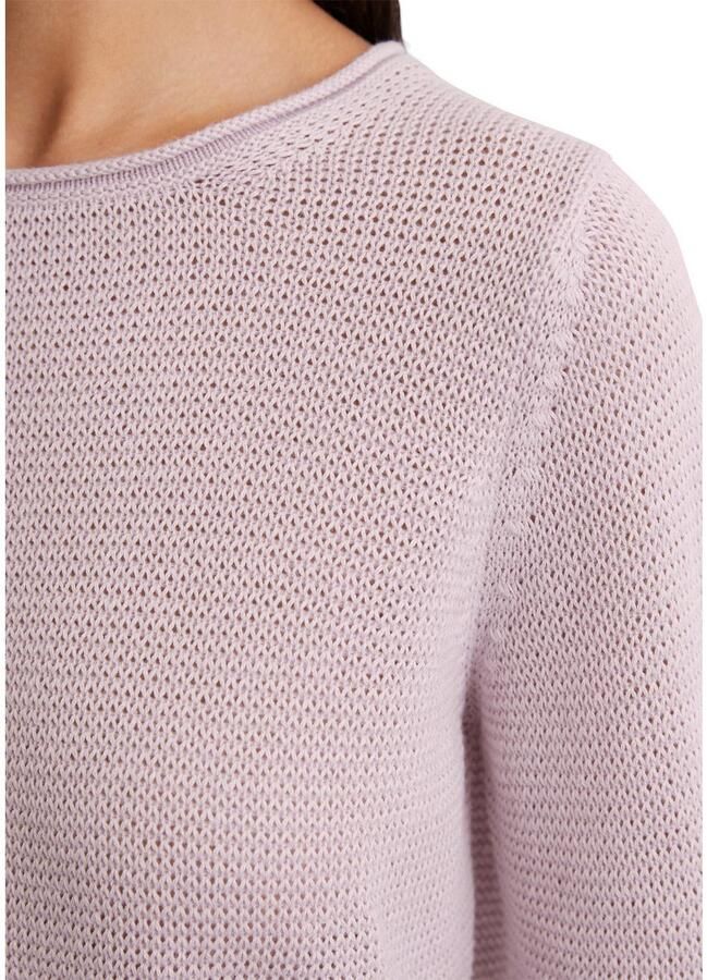 Marc O'Polo Trui met ronde hals met gerolde randen aan de ronde halslijn mouwafwerking en zoom - Foto 2