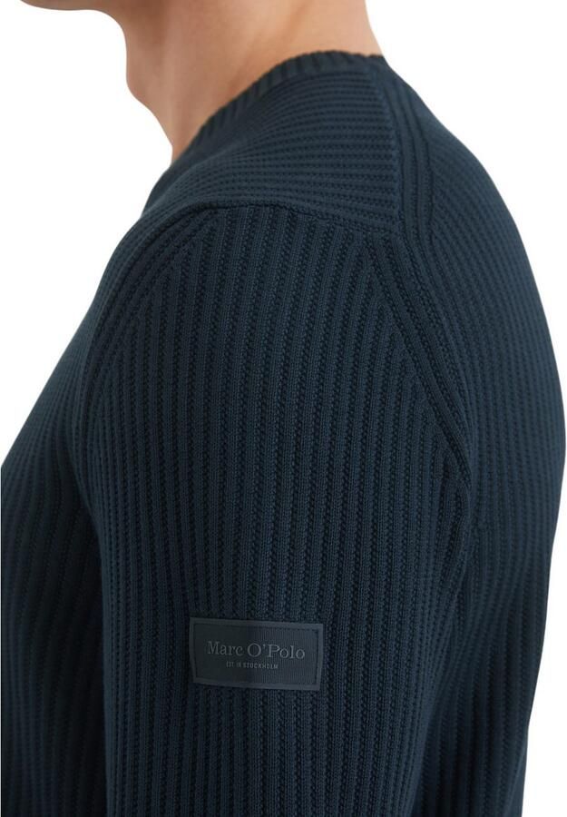 Marc O'Polo Trui met ronde hals met modieuze structuur - Foto 2