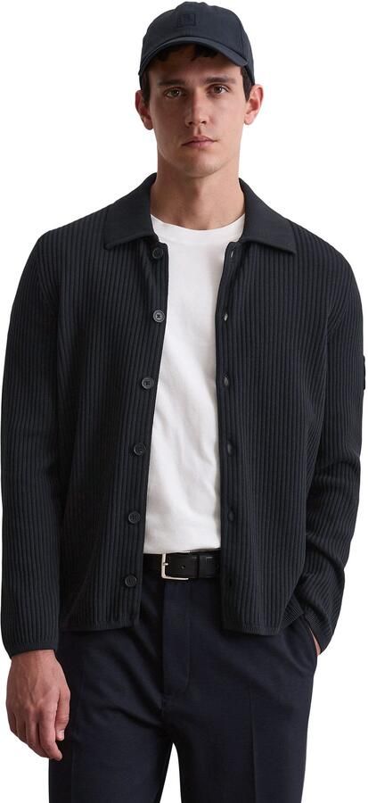 Marc O'Polo Vest DFB Travel Collection van puur biologisch katoen regular fit elastische ribstructuur - Foto 5