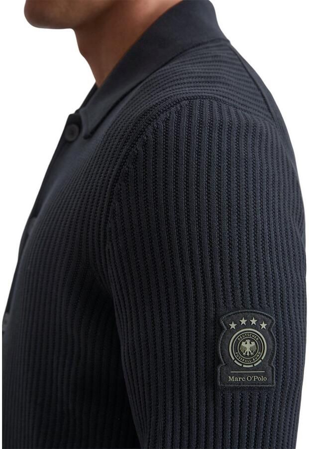 Marc O'Polo Vest DFB Travel Collection van puur biologisch katoen regular fit elastische ribstructuur - Foto 2