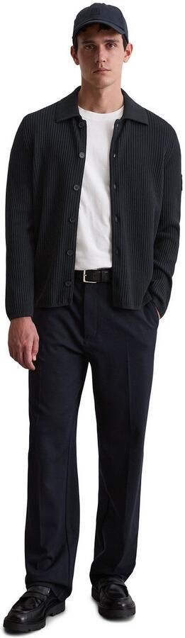 Marc O'Polo Vest DFB Travel Collection van puur biologisch katoen regular fit elastische ribstructuur - Foto 4