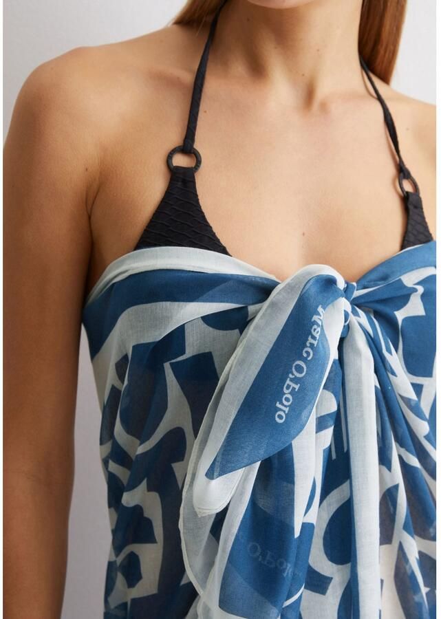 Marc O'Polo XXL-sjaal Geo Print met veelzijdige draagmogelijkheden