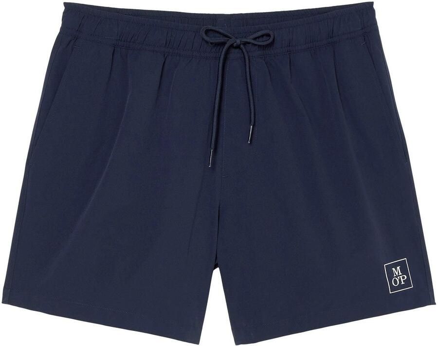 Marc O'Polo Zwemshort Essentials met stijlvolle logoprint