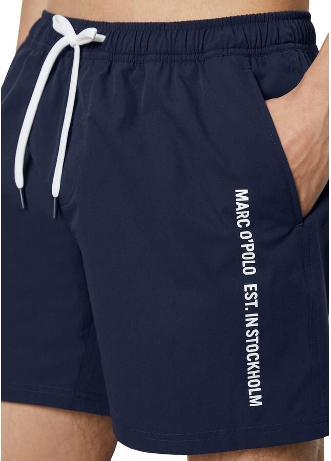 Marc O'Polo Zwemshort Essentials met zijzakken en logo-opdruk - Foto 2