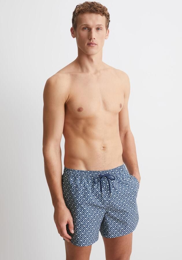 Marc O'Polo Zwemshort Mini Geo Print met aanpasbare koordtrek - Foto 4