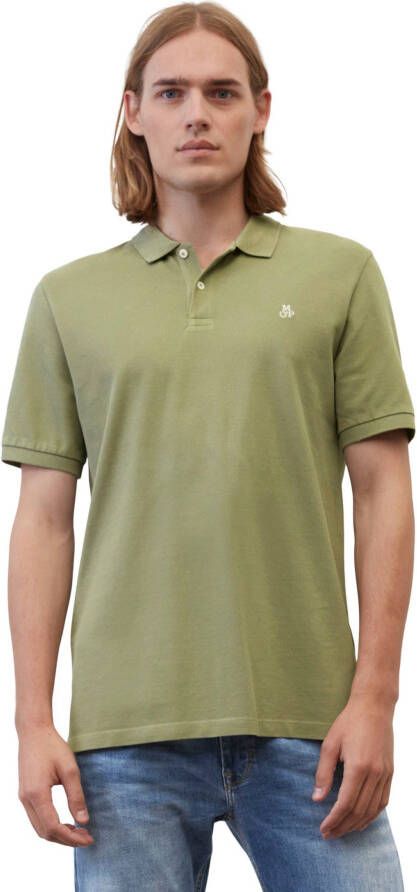 Marc O'Polo Poloshirt in fijn gestructureerde look