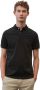 Marc O'Polo Short sleeve polo shirt in piqué fabric Zwart Heren - Thumbnail 1