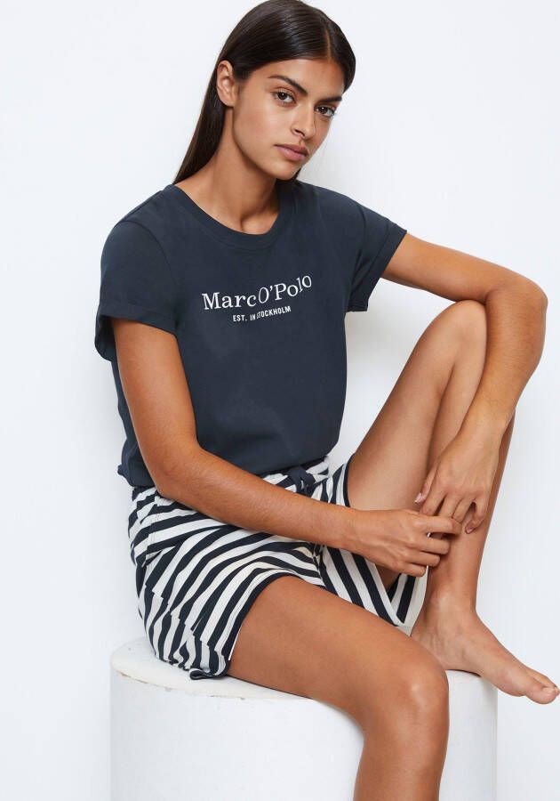 Marc O'Polo Pyjama met labelprint model 'MIX N MATCH'
