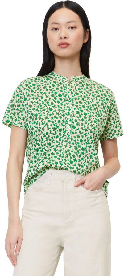 Marc O'Polo gebloemde blouse groen wit