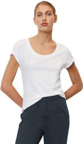 Marc O'Polo Shirttop Jersey top overcut sleeves deep round neck