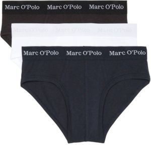 Marc O'Polo Slip met elastische band met label in een set van 3 stuks