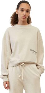 Marc O'Polo Soft sweatshirt oversized and cropped Beige Dames