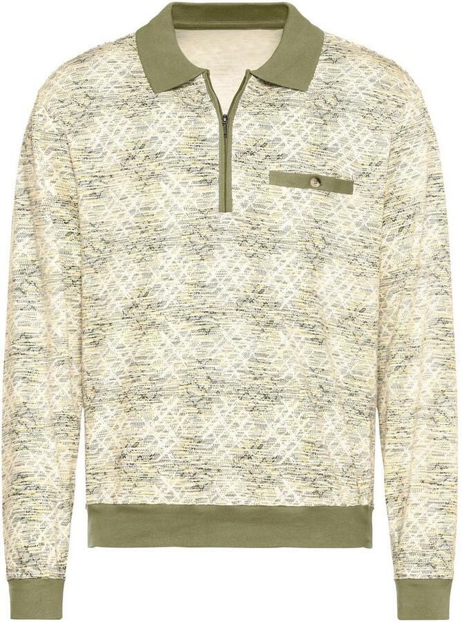 Marco Donati Poloshirt met lange mouwen (1-delig)