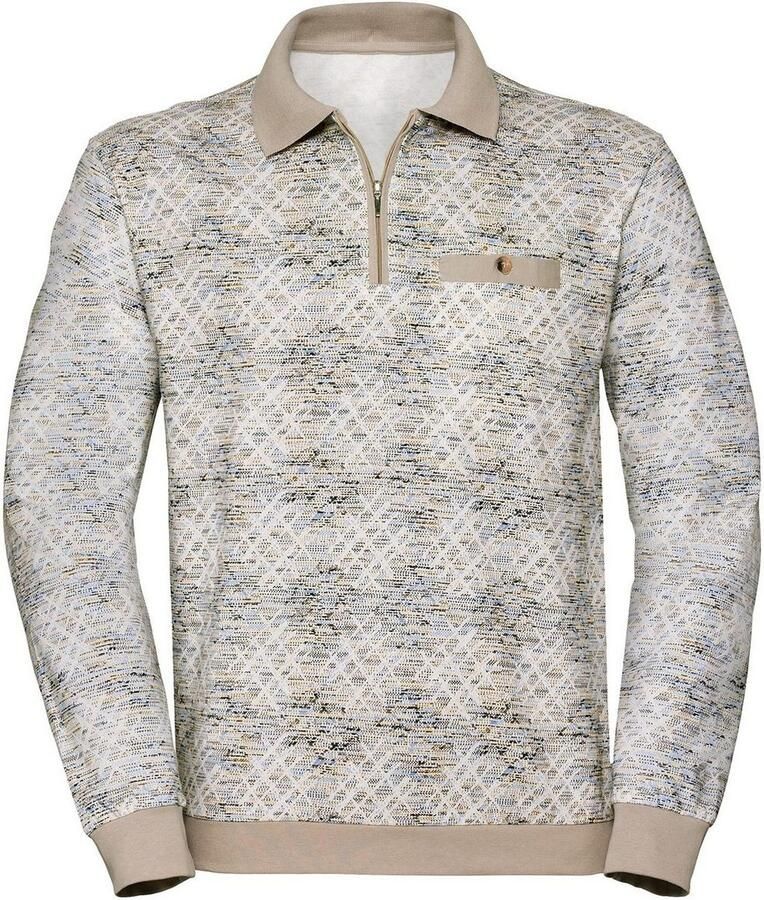 Marco Donati Poloshirt met lange mouwen (1-delig)