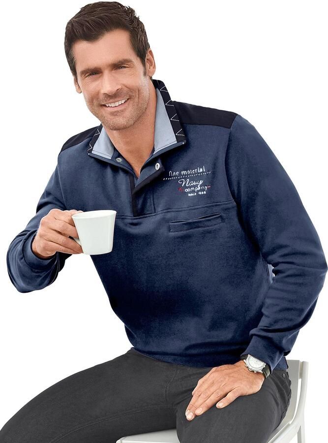 Marco Donati Poloshirt Shirt met lange mouwen (1-delig)