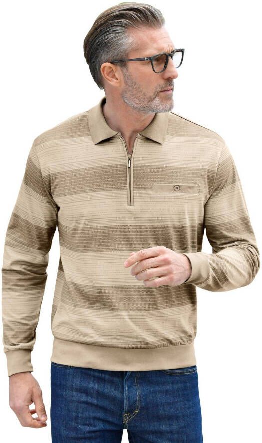 Marco Donati Poloshirt Shirt met lange mouwen (1-delig)