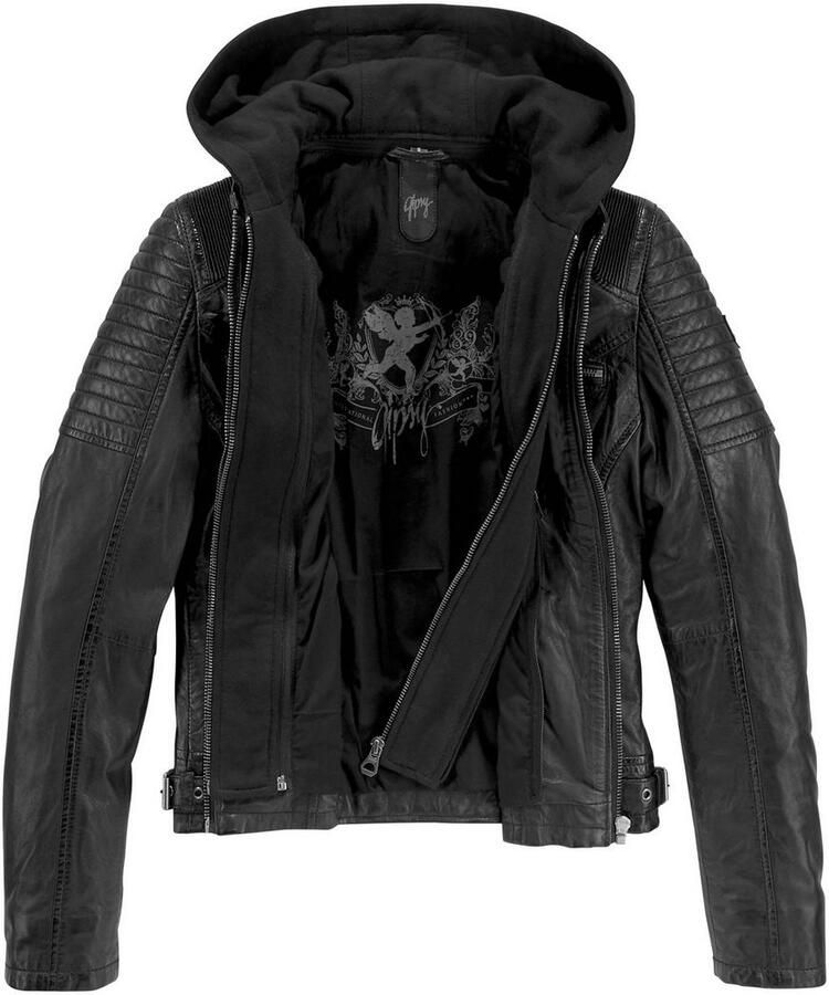 Mauritius Bikerjack Samina 2-in-1-jas met een uitneembaar capuchonsweatshirt