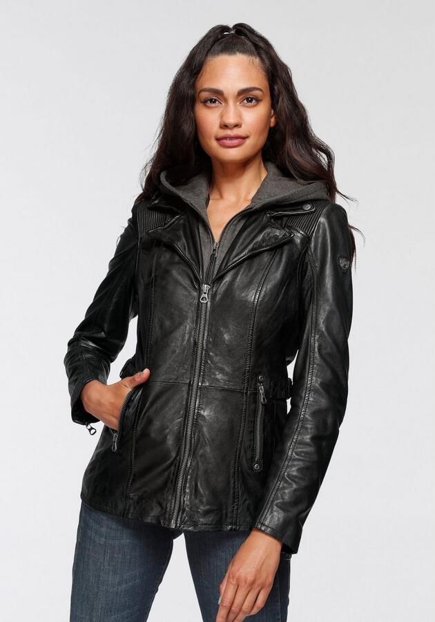 Mauritius Leren jack Adelyn 2-in-1 leren jack - Foto 5