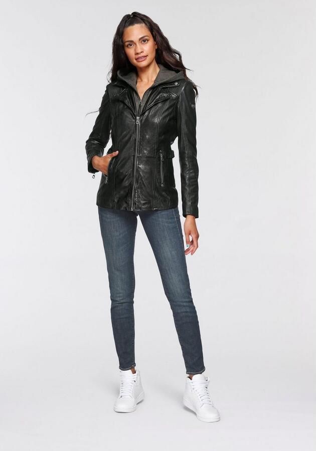 Mauritius Leren jack Adelyn 2-in-1 leren jack - Foto 6