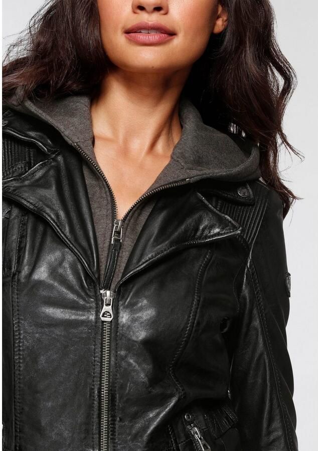 Mauritius Leren jack Adelyn 2-in-1 leren jack - Foto 4