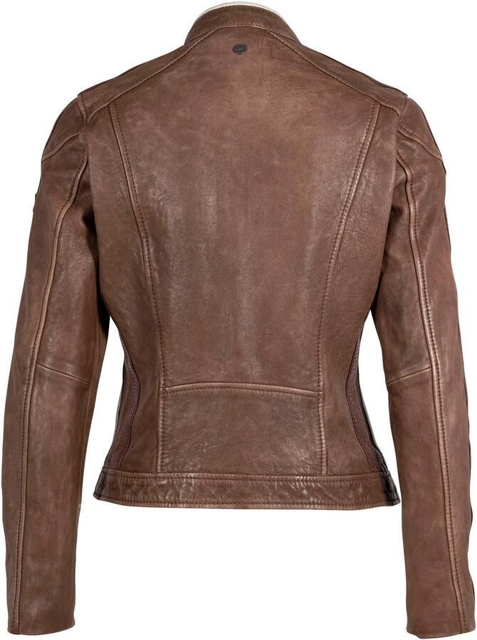 Mauritius Leren jack MWHighwalie in racer-look met patch - Foto 2