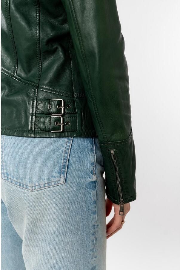 Mauritius Leren jack Nola LEGV met een afneembare jerseycapuchon - Foto 3