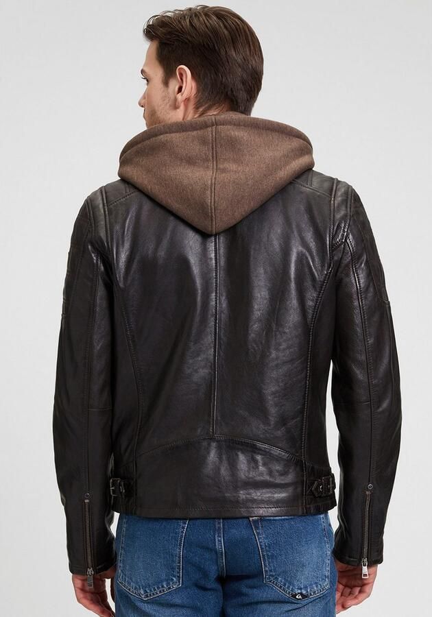 Mauritius Leren jack Rylo LAKEV Rits ritszakken - Foto 4