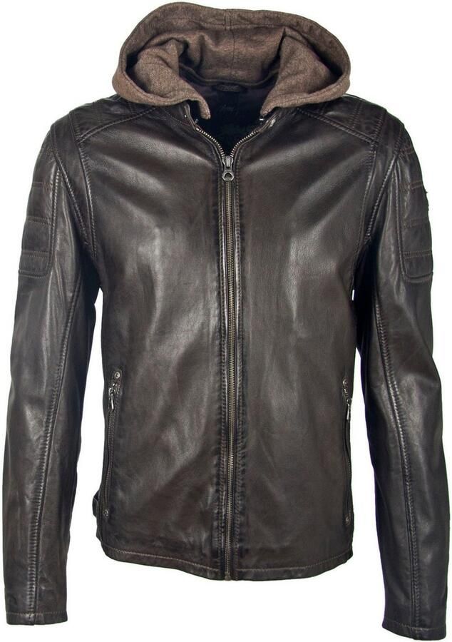 Mauritius Leren jack Rylo LAKEV Rits ritszakken - Foto 3