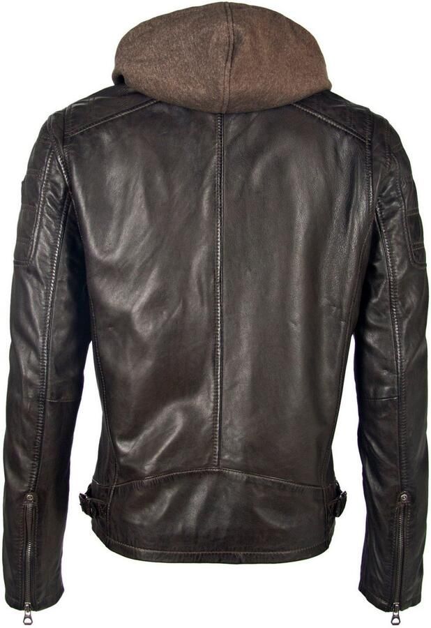 Mauritius Leren jack Rylo LAKEV Rits ritszakken - Foto 7