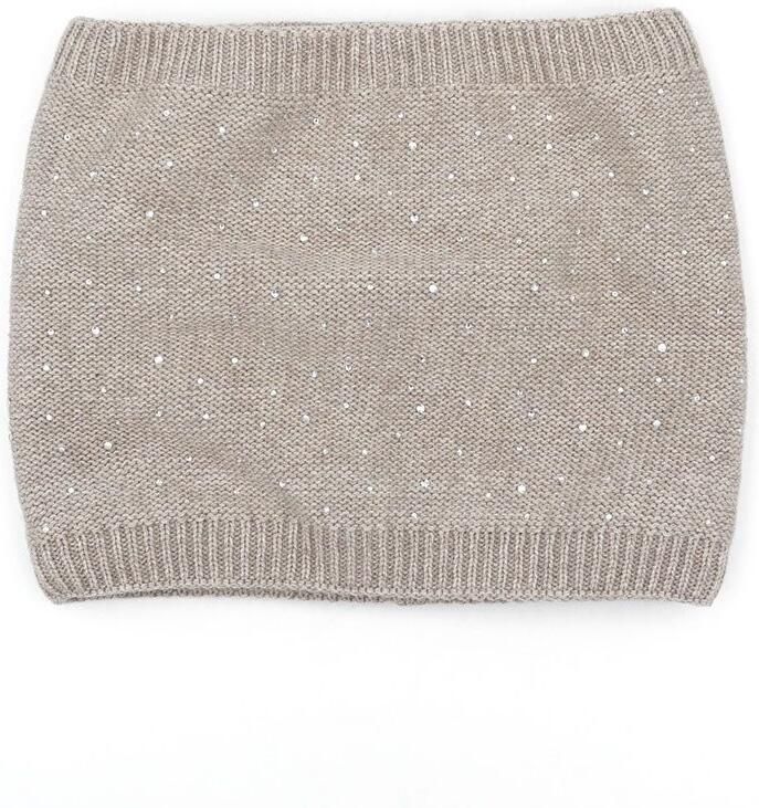 MAXIMO Colsjaal Gebreide tube met glittersteentjes voor meisjes