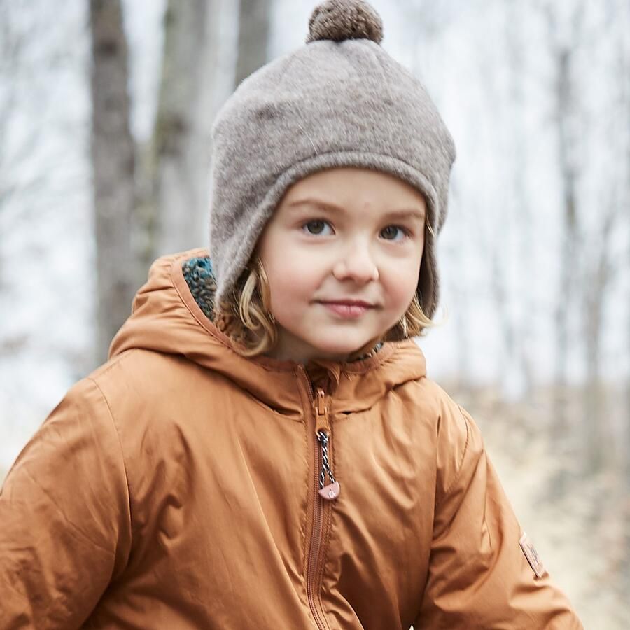 MAXIMO Fleece muts Inca muts van wollen fleece met pompon