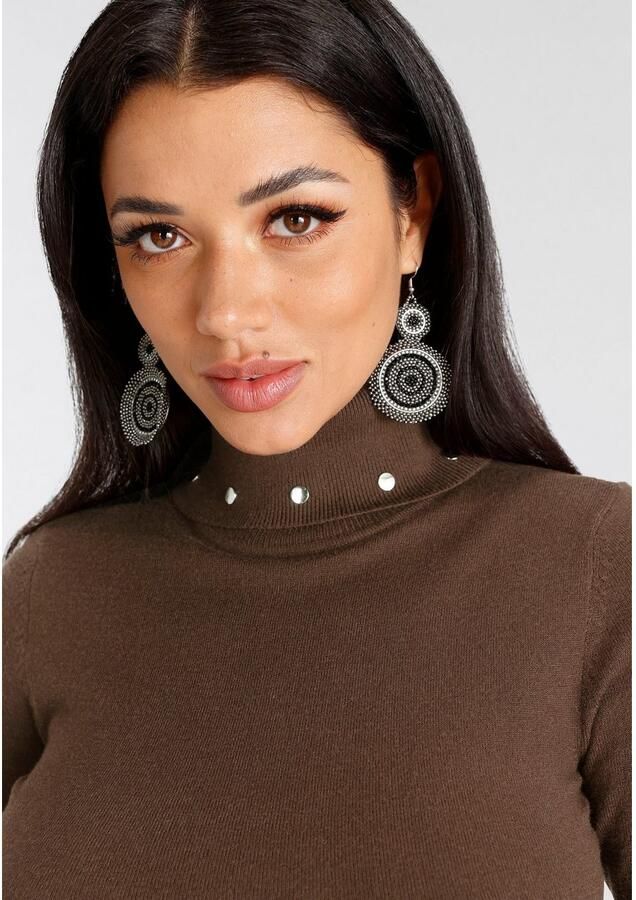 Melrose Coltrui met decoratieve klinknagels in nauwe pasvorm - Foto 2