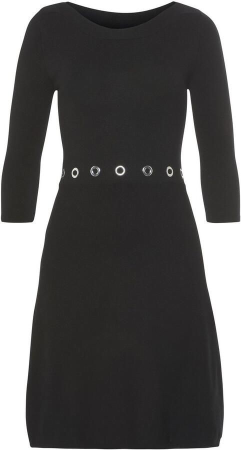 Melrose Gebreide jurk in mini-lengte met vrouwelijke snit en nietdetails - Foto 5