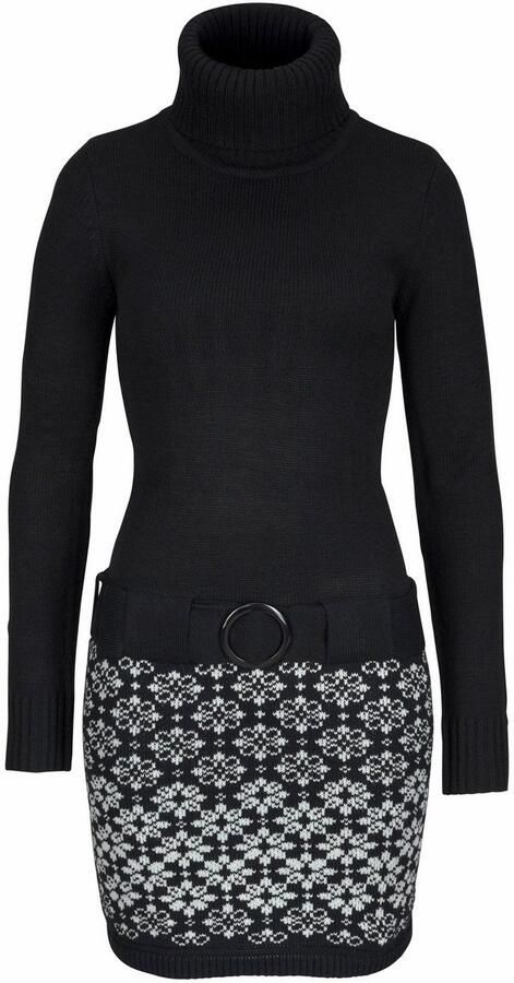 Melrose Gebreide jurk in nauwe vorm mini-lengte met riem - Foto 4